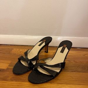 Giorgio’s Italian black sandals with small heel. Size 7 1/2